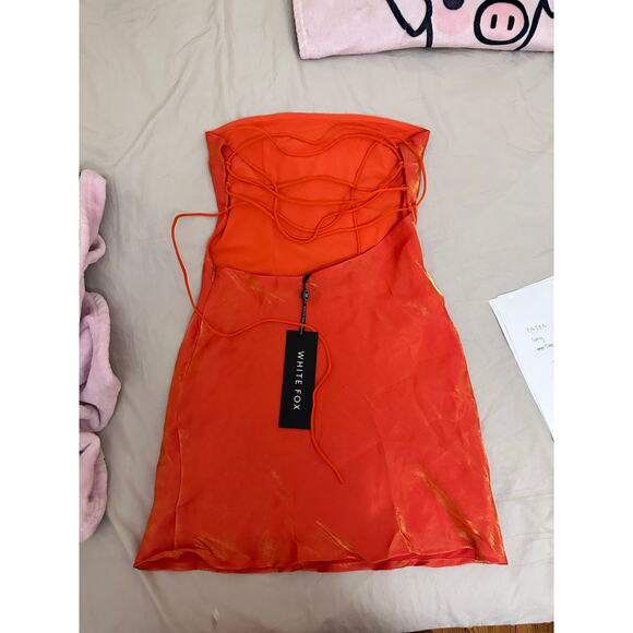 White Fox Boutique Orange Mini Dress - Picture 6 of 16
